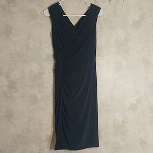 Adrianna Papell Dark Green Sleeveless Dress